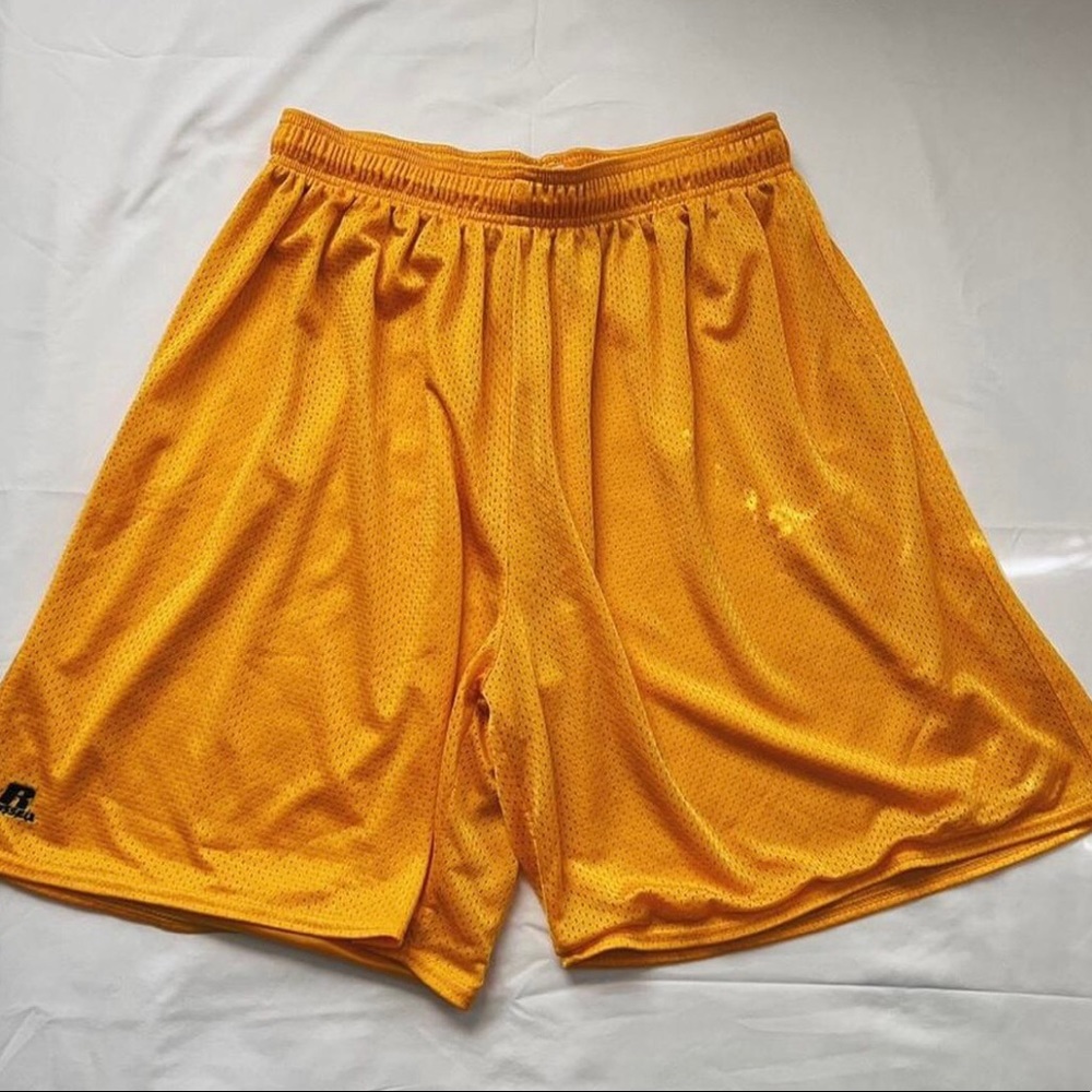Yellow Basketball shorts
